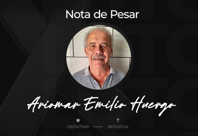 Nota de pesar: Nos despedimos de Ariomar Emilio Huergo